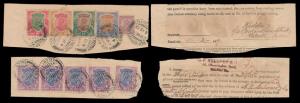 1912, King George V, 1R., SB8b, booklet of originally 16 stamps of 1 a., SG 159 in blocks 