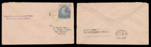 Cover from Egypt to India bearing 15P United Nations Emergency Force (UNEF) cancelled by “