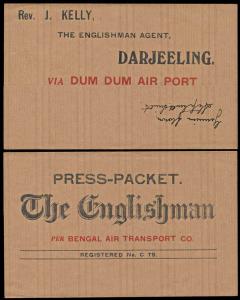 Press Packet, The Englishman, News Paper Wrapper signed by Stephen Smith. Scarce.