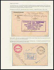 1937, Rocketgram, Missive No. 88/170. The rocket “Eric Cyn” was recovered after firing on 