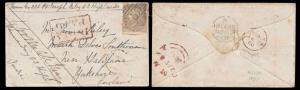 1860, Soldiers letter from a Private 93rd Highlanders countersigned by the Commanding Offi