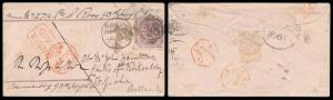 1861, Soldiers concessionary rate letter from Rawalpindi (Pakistan) by a Private 93rd High