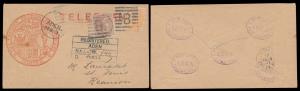 1881, India Used Aden, The Eastern Telegraph Company Ltd Registered cover bearing Queen Vi