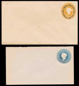 Lot of Queen Victoria Postal Stationery, 10 PSE including Registered Envelope and 1 Wrappe