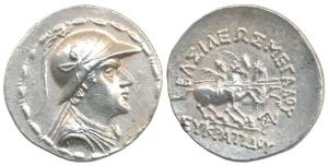 Indo-Greek, Baktria, Eukratides I (c. 171-145 BC), Posthumous issue, Silver Tetradrachm, 1