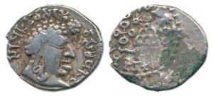 Vashishtiputra Sri Pulumavi (78-114 AD), Silver Drachma, 2.06g, obv. bust of the king with