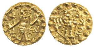Post Gupta Bengal, Samatata Mainamati region, Eastern Bengal, (c. 675-700), Shriya, Gold S
