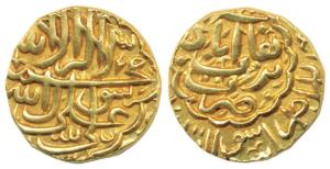 Burhan Nizam II (AH 1000-1003, 1591-1595 AD), Gold Pagoda, 3.38g, Burhanabad Mint, AH 1001