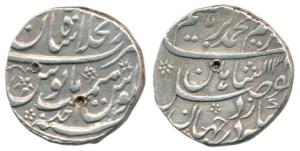 Muhammad Ibrahim (AH 1132-1133, 1720 AD), Silver Rupee, Dar ul-Khilafat Shahjahanabad Mint