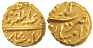 Alamgir II (AH 1167-1173, 1754-1759 AD), Gold Pagoda, 3.3g, Imtiyazgadh Mint (KM 468.1). A