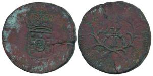 Goa, Copper Tanga (60 Reis), 35.97g, APT, No date. Very Fine, Scarce.