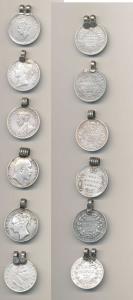 William IV, Victoria Queen, continuous and divided legend, Edward VII, George V and George