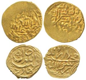 Kabul-Qandahar region, Abdulla Khan Bahadur, the other a Safavid Gold Mishqal. About Very 