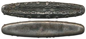 Laos, Vientiane (1591-1707), Silver Tamlung Lat, tiger tongue money. Extremely Fine. The l