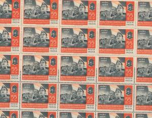 1964, 67th Birth Anniversary of Subhash Chandra Bose, Set of 2 Stamp sheets, 15np and 55np