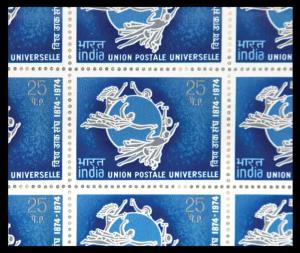 1974, Centenary of UPU, Set of 3 Stamp sheets, Phila#614-616, Complete Sheets of 35 stamps