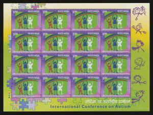 2003, International Conference on Autism, Sheetlet, Phila#SL40. Fine.
