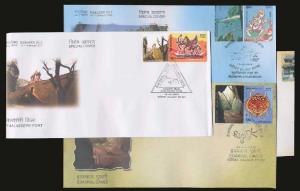 My stamps, issued in Calicut, Kerala with 12different customized picture stamps and four d