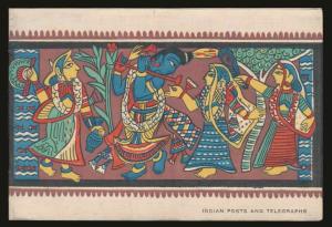 1952, Saints and Poets, Silk Folder with un-cancelled Set of 6 Stamps. Fine.