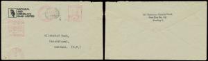1972, Meter Franking Refugee Relief cover from Bombay to Lucknow. Rough opening, corner fo