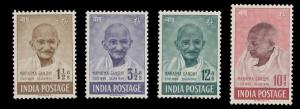 1948, Mahatma Gandhi, 4 Value Set, Phila#286-89, MLH. Fine.