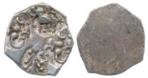 Punch Marked, Ashmaka Janapada, Godavari valley, Silver ½ Karshapana, 1.44g, elephant, tre