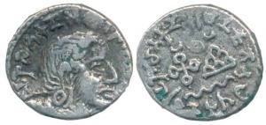 Satavahana, Gautamiputra Sri Yajna Satakarni (167-196 AD), Silver Drachma, bust of the rul
