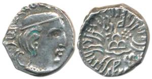 Western Kshatrapas, Kardamaka family, Svami Rudrasena III son of Svami Rudradaman II (348-