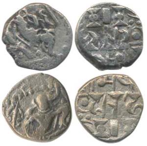 Gurjara Pratihara, Bhoja I (c. 836-85 AD), Silver Adivaraha Dramma (2), Boar or Varaha inc