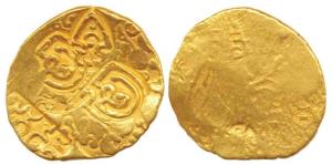 Chalukyas of Kalyana, Jayasimha II Jagadekamalla (AD 1015-1043), Gold Pagoda, 3.7g, Punch-