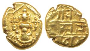 Vijayanagar, Venkitapati Raya III (c. 1630-1641 AD), Gold Pagoda, 3.32g, Tirupati Balaji o