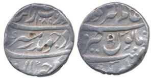 Aurangzeb, Silver Rupee, 11.44g, Alamgirpur Mint, AH 1089, near complete mint name at top 