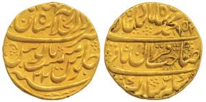 Muhammad Shah, Gold Mohur, 10.82g, Dar-ul-Khilafat Shahjahanabad Mint, AH 1152/22, Sahib-i