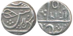 Jaswant Rao (AH 1213-1226, 1798-1811 AD), Silver ½ Rupee, Maheshwar Mint, AH 1216. Very Fi