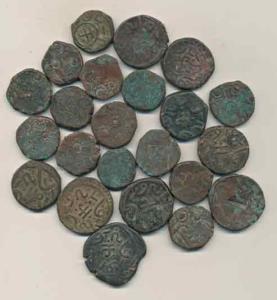 Copper Paisa & ½ Paisa, Banswara, Lakshman Singh (1844-1905 AD), Sambsatra within legend (