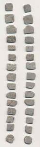 Punch-marked, Maurya Dynasty (c. 3rd century BC), Silver Karshapana (15), various symbols 