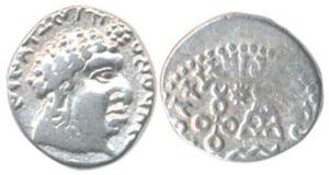 Satavahanas, Vasisthiputra Sri Satakarni (118-147 AD), Silver Drachma, bust of the ruler t
