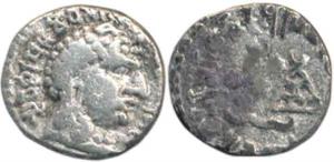 Satavahana, Vasisthiputra Siva Sri Pulumavi (147-154 AD), Silver Drachma, bust of the rule