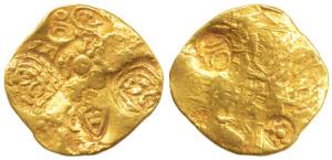 Chalukyas of Kalyana, Jayasimha II Jagadekamalla (1015-1043 AD), Gold Pagoda, 3.68g, Punch