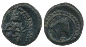 Vijayanagar, issue of Tiruvannamalai, Anonymous (1520-1610 AD), Copper Double Jital, 5.32g