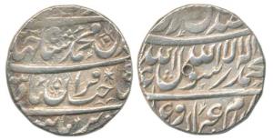 Shah Jahan, Silver Rupee, 11.42g, Burhanpur Mint, RY 5 (KM 222.5). About Extremely Fine, R