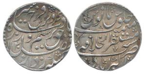 Farrukhsiyar (AH 1124-1131, 1713-1719AD), Silver Rupee, 11.34g, Mustaqir-ul-Khilafat Akbar