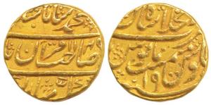 Muhammad Shah, Gold Mohur, 10.86g, Dar-ul-Khilafat Shahjahanabad Mint, AH 1149/19, Sahib-i