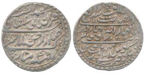 Jaswant Rao (AH 1213-1226, 1798-1811 AD), Silver Nazarana Rupee, 14.66g, in the name of Mu