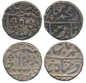 Madan Singh (AH 1253-1264, 1837-1847 AD), Silver Rupee (2), New Madan Shahi Series, with t