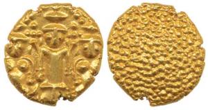3 Swami Gold Pagoda, 3.4g, Tirupati Balaji in the centre, flanked by his wives Shri Devi a