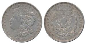 United States of America, Silver Morgan Dollar, 26.61g, 1921. Very Fine+.