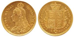 Prize Medal, Gold Token 3.91g, 1950, Jubilee head on obv., shield on rev. Extremely Fine.