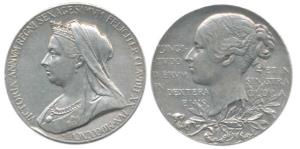 Victoria’s Diamond Jubilee Medal, Silver, 1837-1887, 9.72g, matured bust of the Queen on o