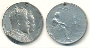 Edward VII, Silver, Coronation Medal, 1902, conjoined busts of the Monarch and the Queen o